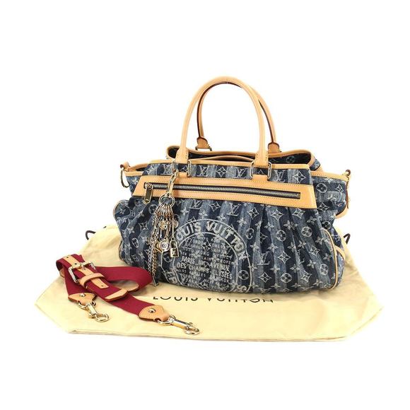 Louis Vuitton Denim Raye GM Shoulder Bag Canvas Blue - Picture 8 of 9